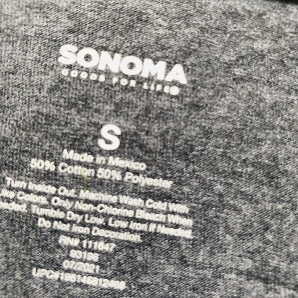Sonoma Goods For Life Men's Long Sleeve Crewneck T-Shirt Dark Gray Size S hgd - Picture 5 of 6